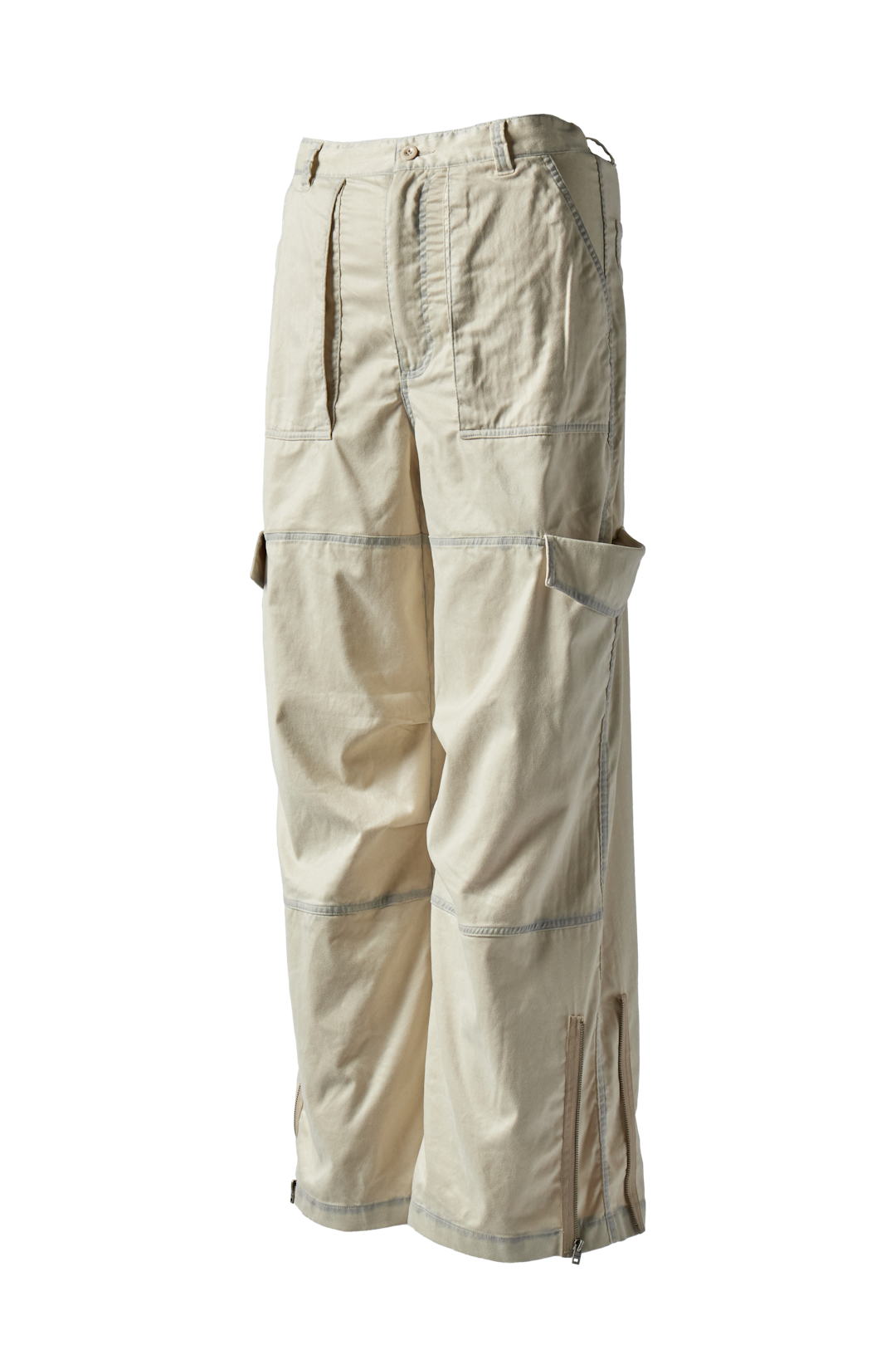 ACNE STUDIOS - Stained White Zip Trouser product image