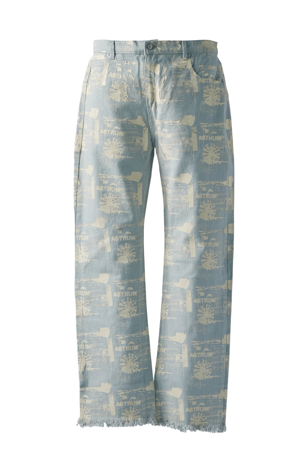 ASTRUM - Spiral Print Denim Jeans product image
