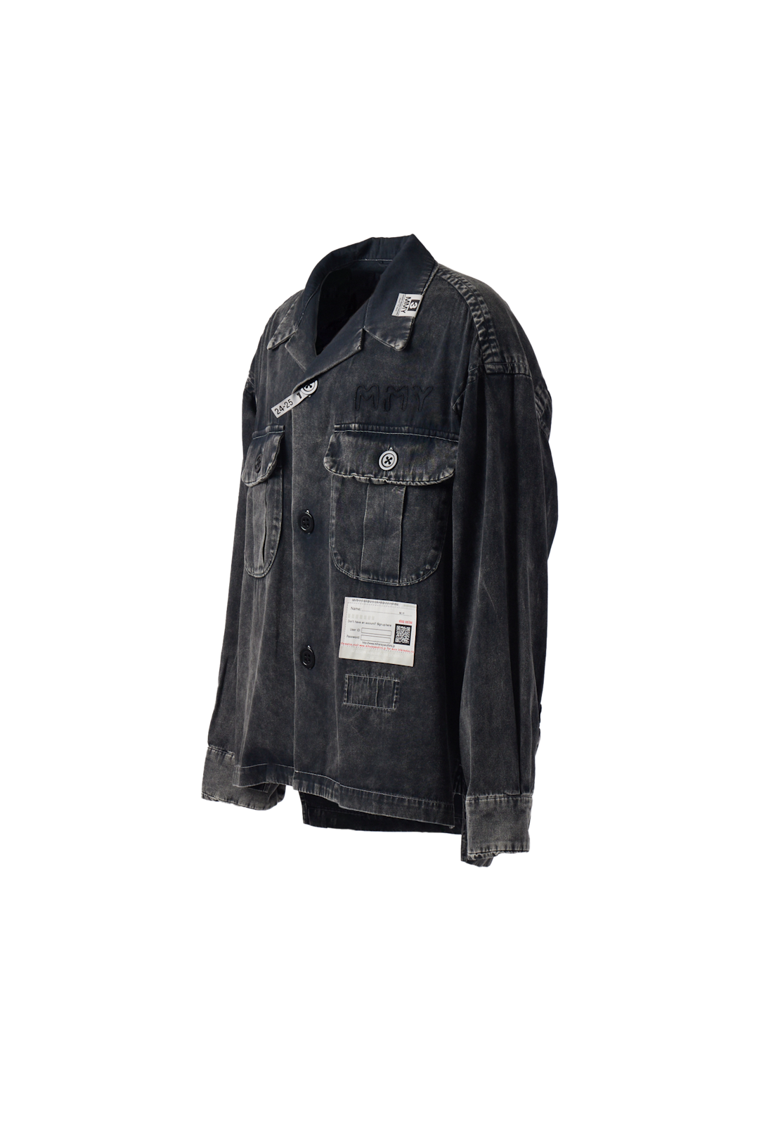 MAISON MIHARA YASUHIRO - Amateur Sewn Aged Shirt (Black) product image