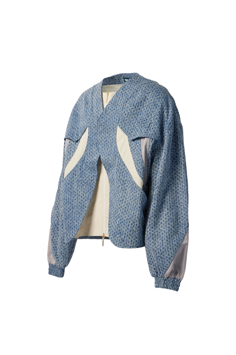 NAMESAKE - Enzo Nylon Denim Jacket (Blue) product image